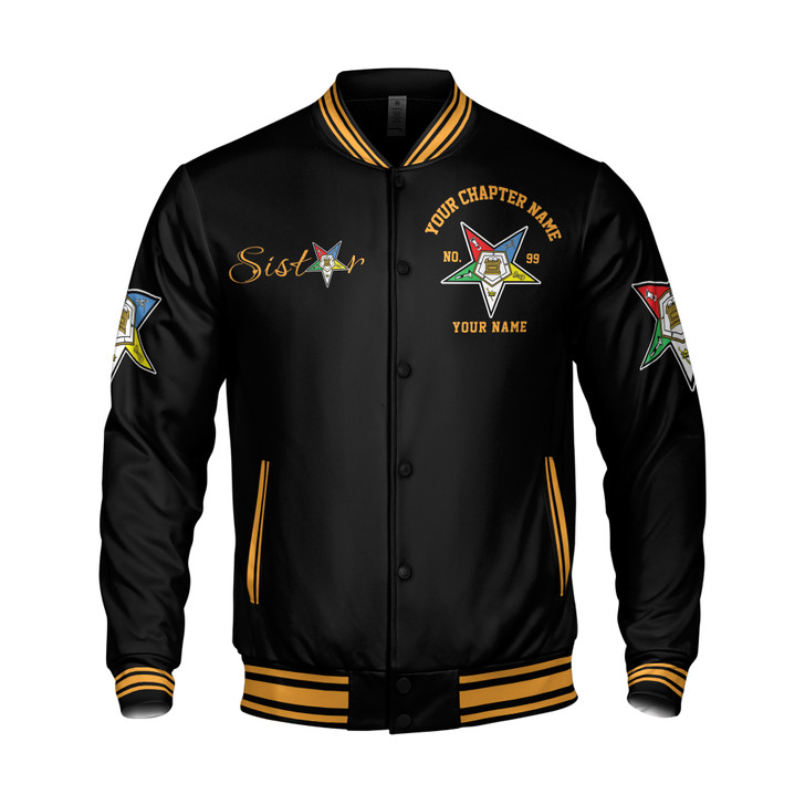 Customized OES Sistar Custom Order of the Eastern Star Varsity Jacket S-5XL
