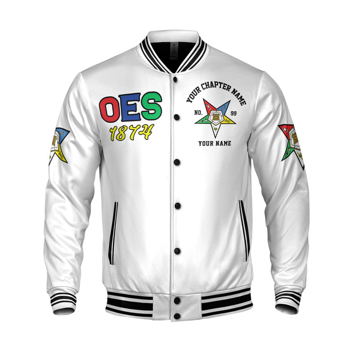 Personalized Order of The Eastern Star OES Sistar Varsity Jacket S-5XL