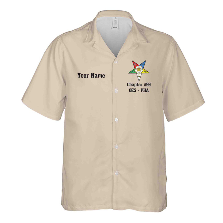 Customized 1850 Order of The Eastern Star OES Sistar Hawaiian Shirt S-5XL