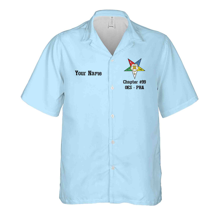Customized 1850 Order of The Eastern Star OES Sistar Hawaiian Shirt S-5XL