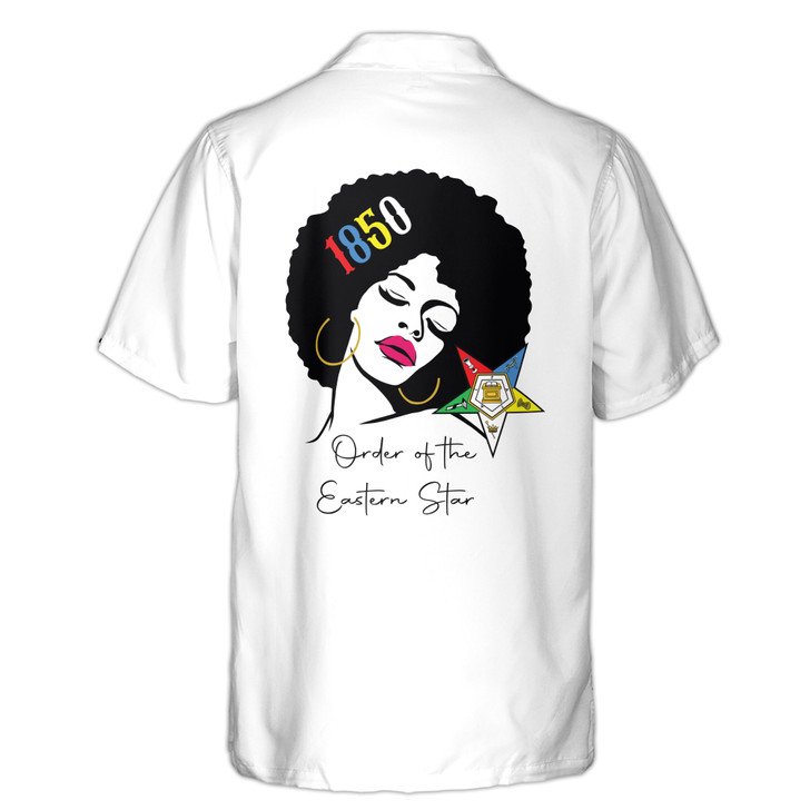 Customized 1850 Order of The Eastern Star OES Sistar Hawaiian Shirt S-5XL