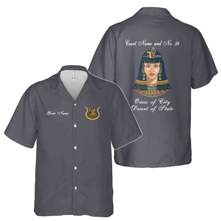 Customized Your Court, Your Name Daughter of Isis Ancient Egypt DOI Hawaiian Shirt S-5XL