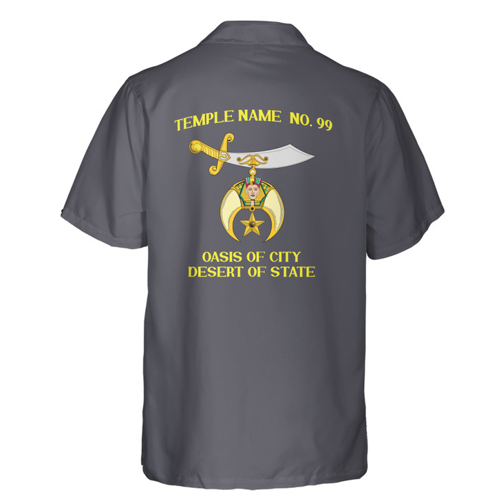 Personalized Noble Shriner Custom Your Temple Shriner Hawaiian Shirt S-5XL