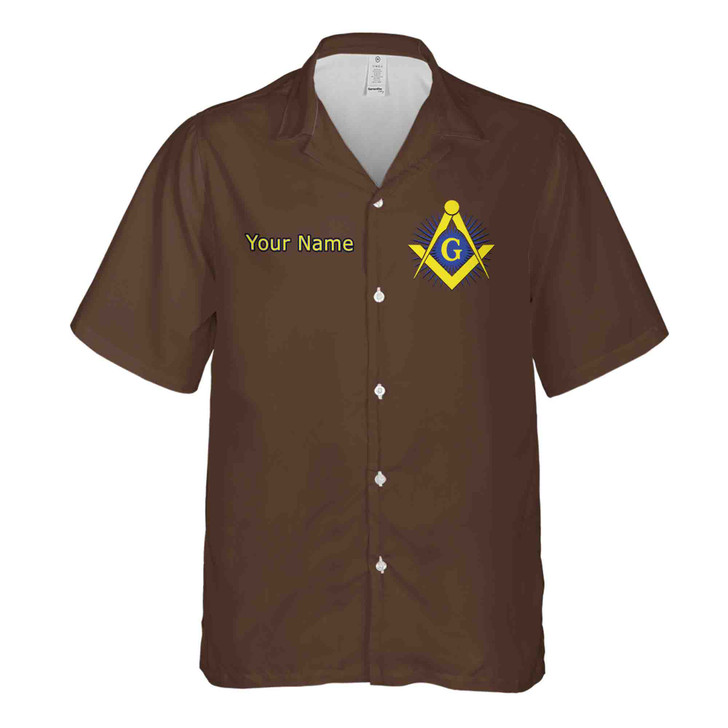 Personalized Master Mason Freemason 1st Degree Tracing Board Hawaiian Shirt S-5XL