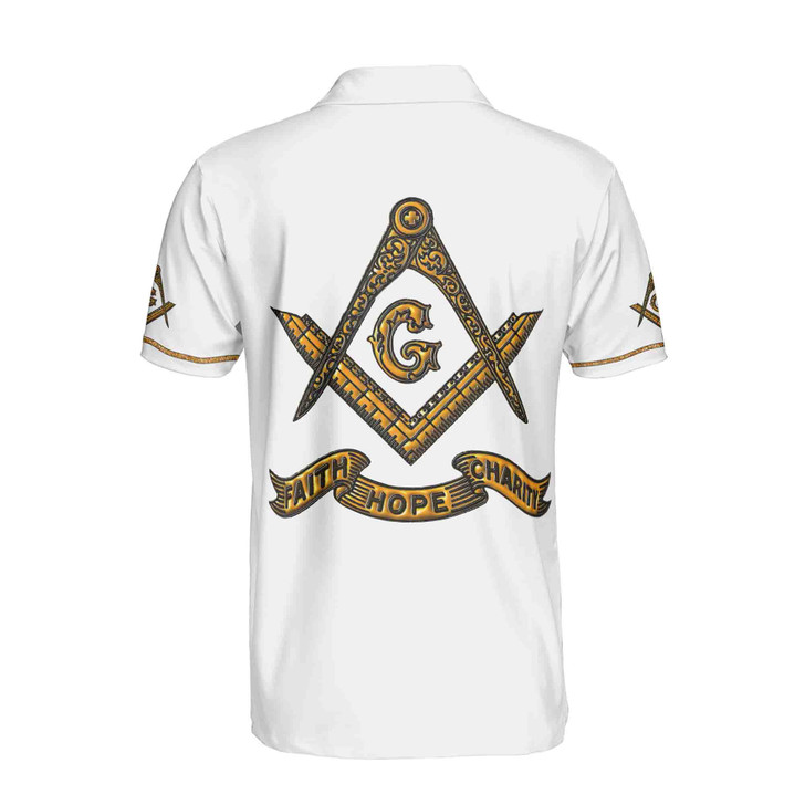 Customize Name, Lodge Name and Number Men Freemasonry 3D All Over Print Polo Shirt Size S-5XL