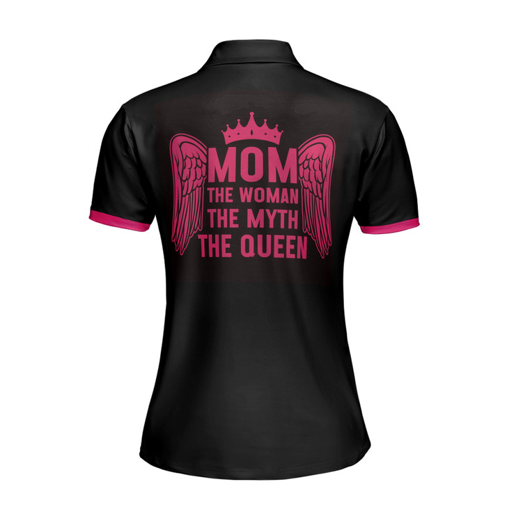 Custom Name Mom The Woman Myth Queen Black Women's Polo Shirt S-5XL, For Mom