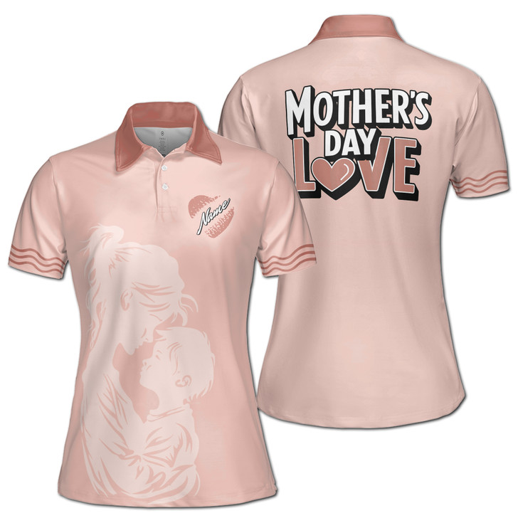 Custom Name Mom Quote Mother's Day Love Beige Women's Polo Shirt S-5XL, For Mom