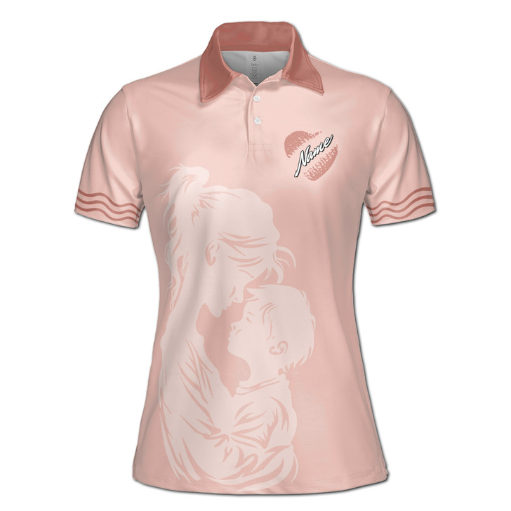 Custom Name Mom Quote Mother's Day Love Beige Women's Polo Shirt S-5XL, For Mom
