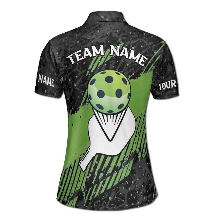 Custom Team Name Pickleball Player Black Women's Polo Shirt S-5XL, For Friend