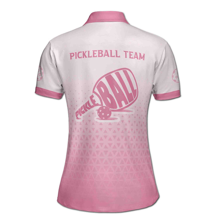Custom Team Name Pickleball Light Pink Women's Polo Shirt S-5XL, For Friend
