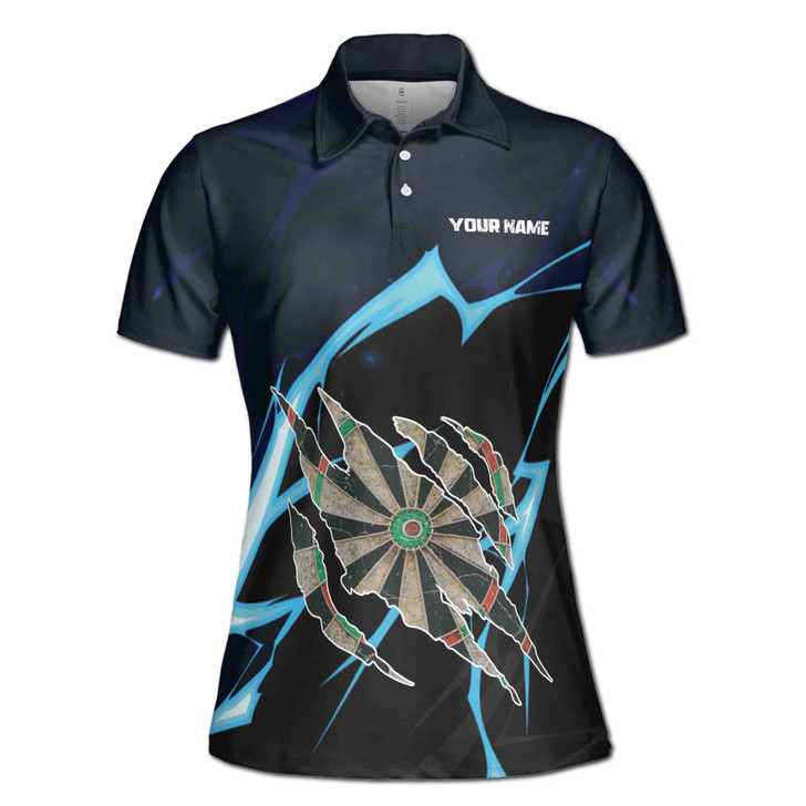Custom Team Name Darts Lightning Dark Navy 3D Polo Shirt S-5X, For Friend