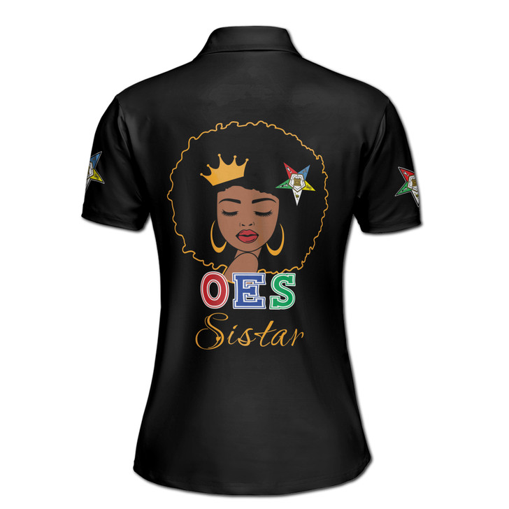 Custom Name OES Pentagon Down Sistar Woman Black Women's Polo Shirt S-5XL