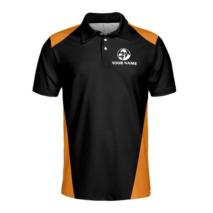 Custom Name Dad The Real Superhero Black 3D Men's Polo Shirt S-5XL