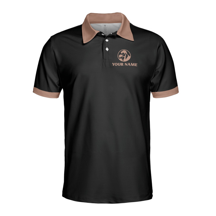 Custom Name Super Dad Dripping Black 3D Men's Polo Shirt S-5XL