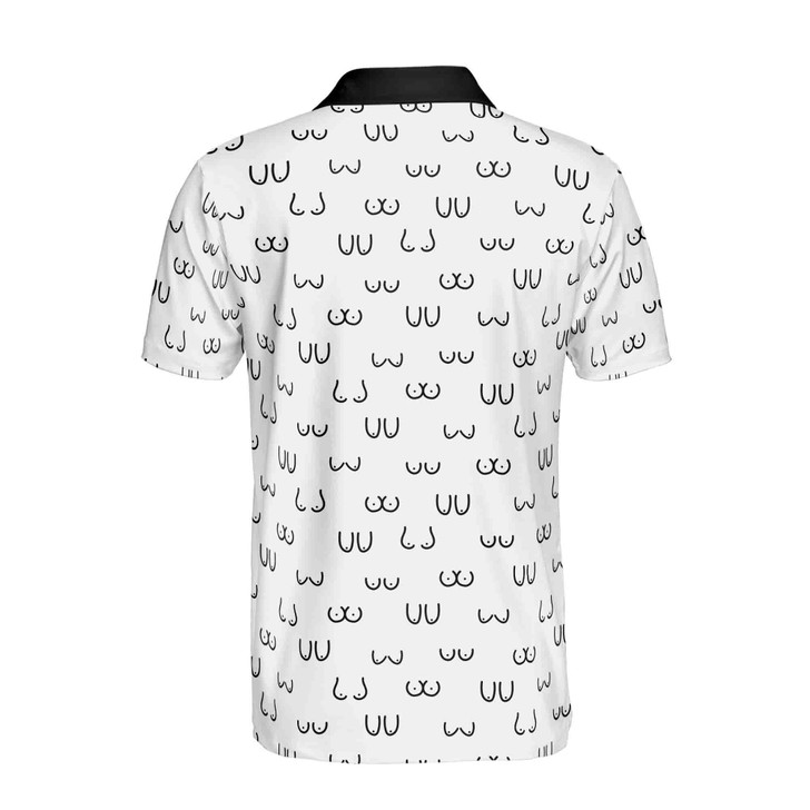 Funny Outline Line Art Graphic Men's Polo Shirt S-5XL