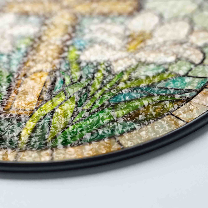 Easter Lily Cross Jesus Stained Glass Suncatcher Window Hanging Gift for Christians