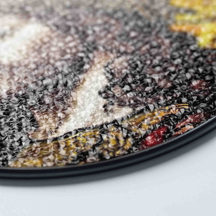 Jesus Crown of Thorns Close Up Stained Glass Suncatcher Window Decor