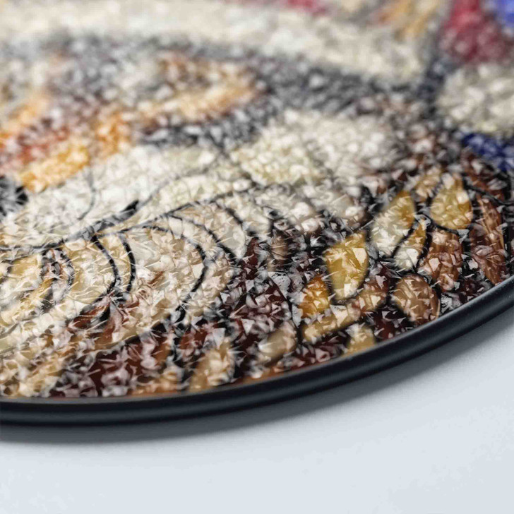 Wolf Christmas Stained Glass Suncatcher Winter Animal Window Hanging Ornament Holiday Wildlife Lover Gift Decor