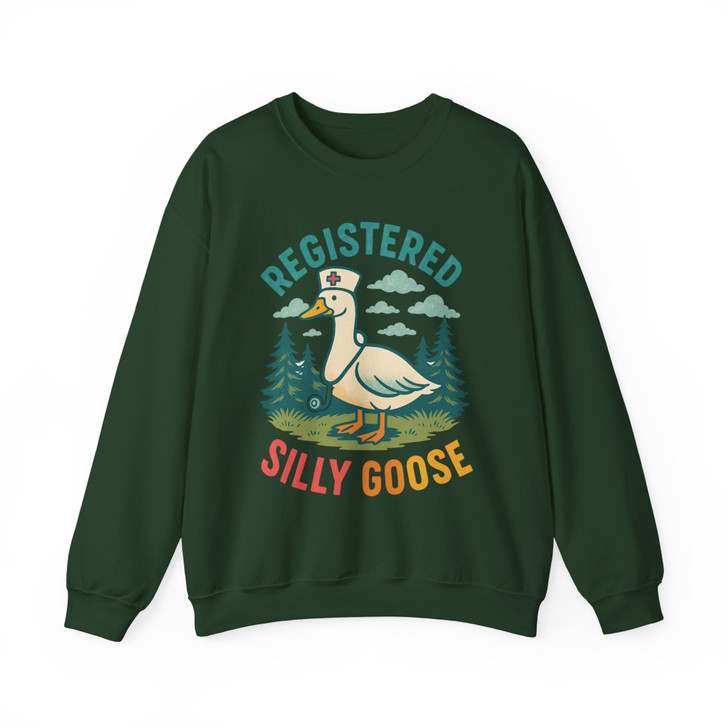Funny Registered Silly Goose Sweatshirt, RN Sweatshirt, Nurse Gift, Nurse Sweatshirt, Funny Goose Kids and Adults Sweatshirt, Nurse Day Gag Gift