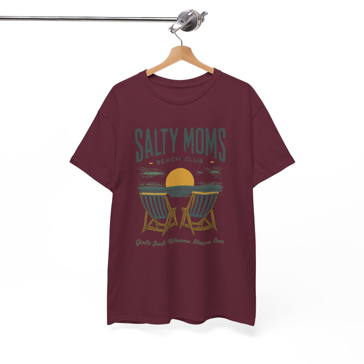 Chill Salty Moms Shirt, Beach Club Summer Gift, Beach Club Shirt, Trendy Summer Shirt, Girls Trip Shirt, Mom Shirt, Matching Moms Tee
