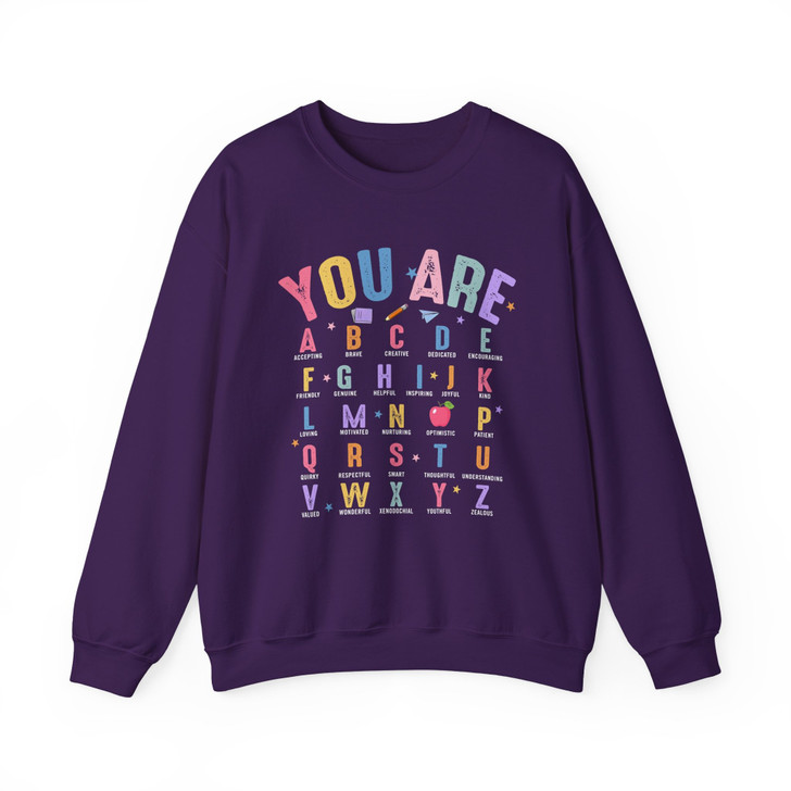 You Are Alphabet Teacher Sweatshirt , First Day Welcome Back Outfit For Adults And Kids Sweatshirt