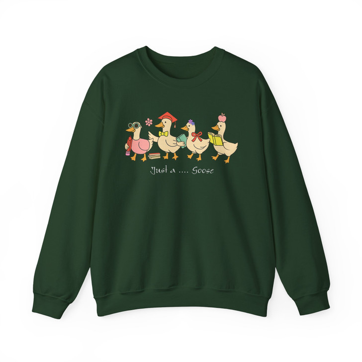 Custom Grade Goose Sweatshirt, Coquette Preppy Floral Teacher Look For Adults And Kids  Sweatshirt
