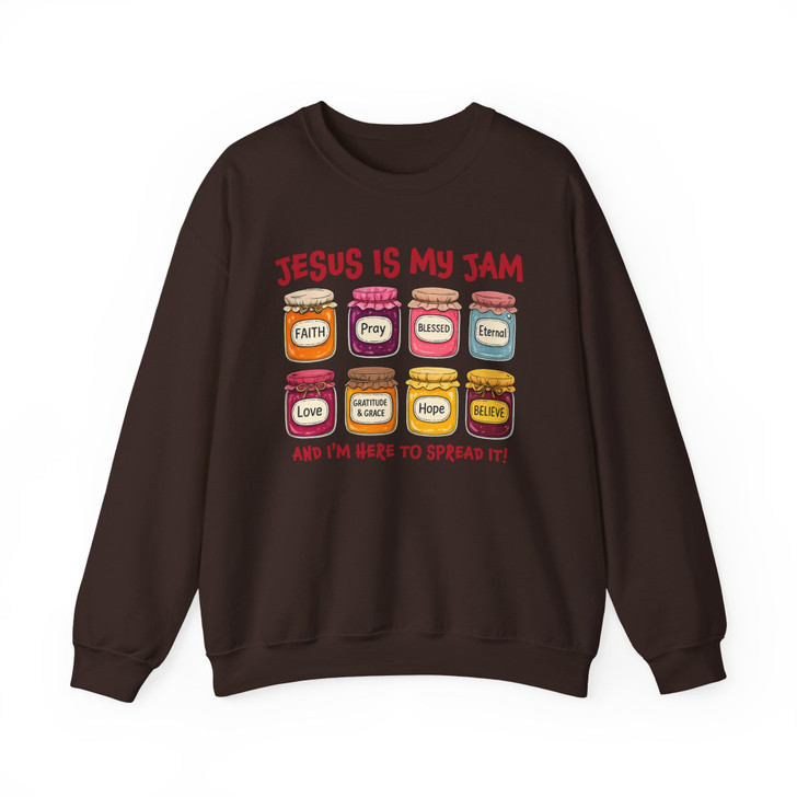 Jesus Is My Jam Sweatshirt, Funny Christian Gift For Adults And Kids Sweatshirt