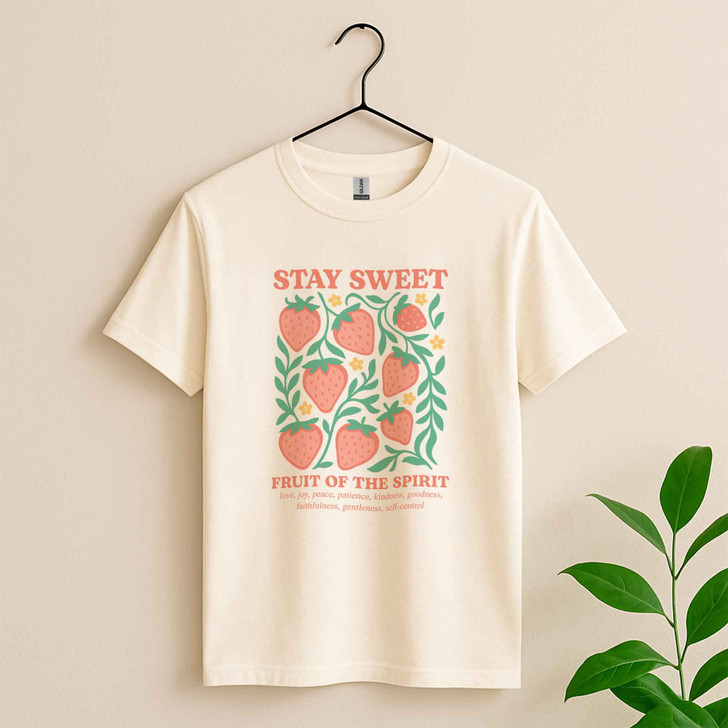 Boho Fruits Of The Spirit Shirt, Retro Floral Christian Top For Adults And Kids T-Shirt