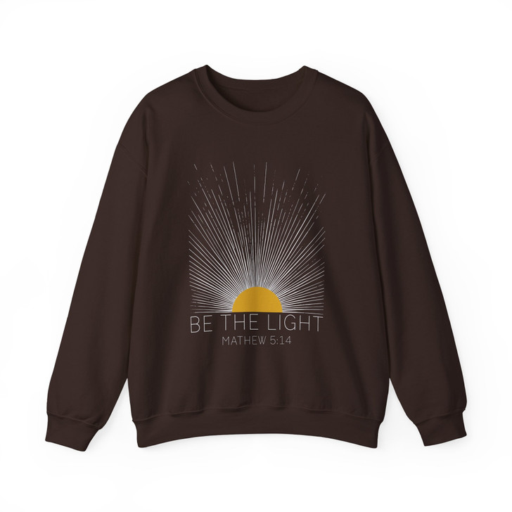 Be The Light Sweatshirt, Matthew 5:14 Christian Faith Outfit For Adults And Kids  Sweatshirt
