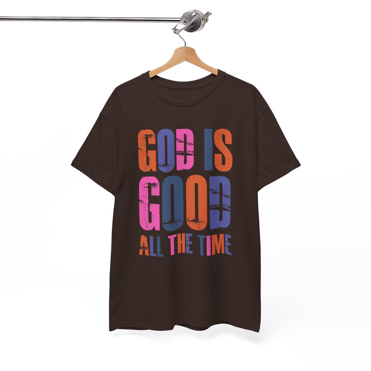 God Is Good All The Time, Christian Bible Verse Shirt Design, Summer Faith, Religious Tee for Her, Unisex T-Shirt