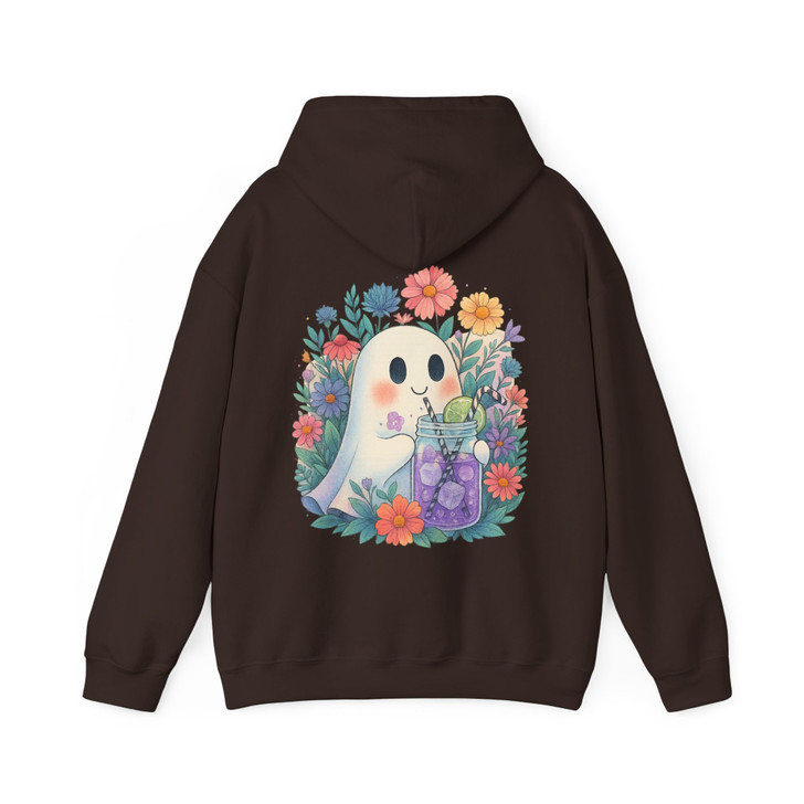 Retro Summerween Ghost Halloween Cocktail Adults And Kids Hoodie