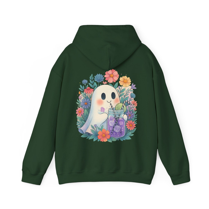 Retro Summerween Ghost Halloween Cocktail Adults And Kids Hoodie
