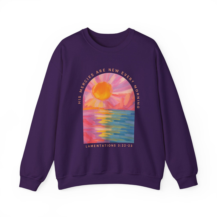 Sunrise Christian Retro Faith Based, Inspirational Jesus Religious Gift, Sweatshirt