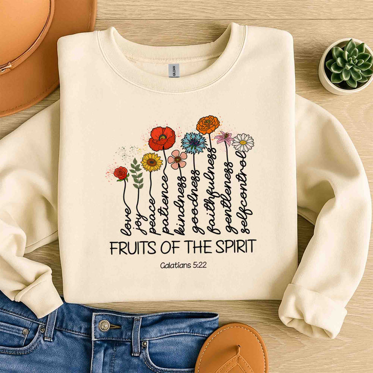 Fruits Of The Spirit Galatians, Christian Bible Verse Faith Based, Religious Gift,  Sweatshirt