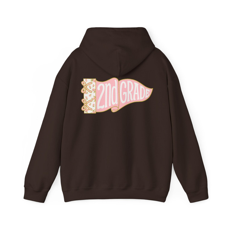 Custom Pennants Flag Teacher, Preppy Back To School Cute Bow School Spirit Gift, Hoodie