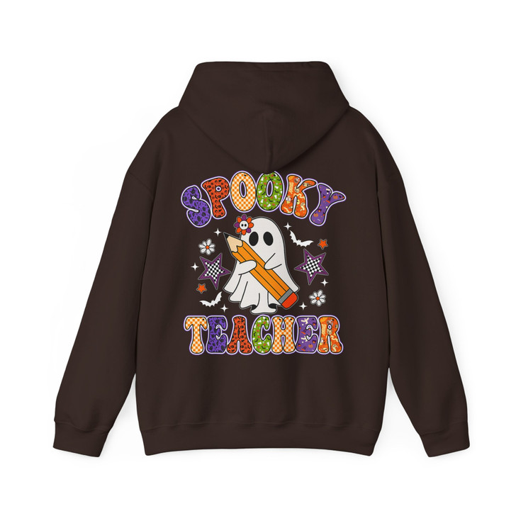 Preppy Spooky Teacher, Retro Halloween, Cute Ghost, Spooky Season, Teacher Halloween Design, Hoodie