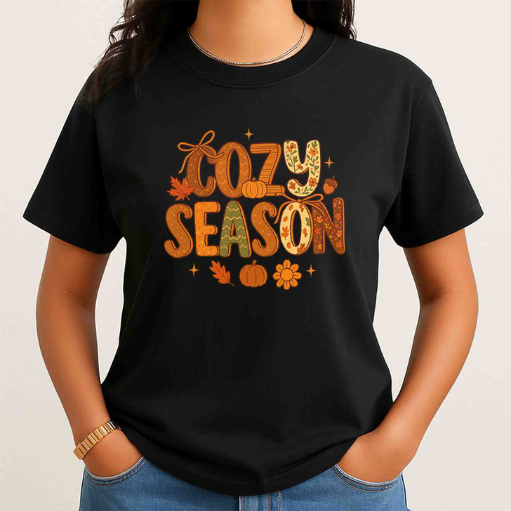 Cozy Season, Fall Vibes, Retro Autumn, Fall Pumpkin, Cute Fall Shirt Design, Unisex T-Shirt