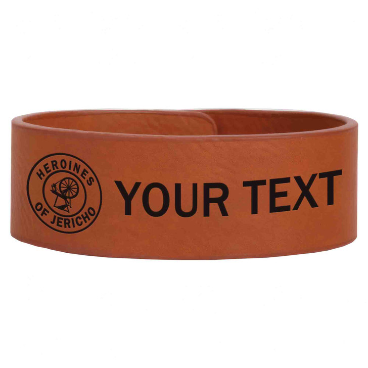 Custom Council The Cryptic Masonry Symbol Freemason Gift Engraved Leatherette Cuff Wristband