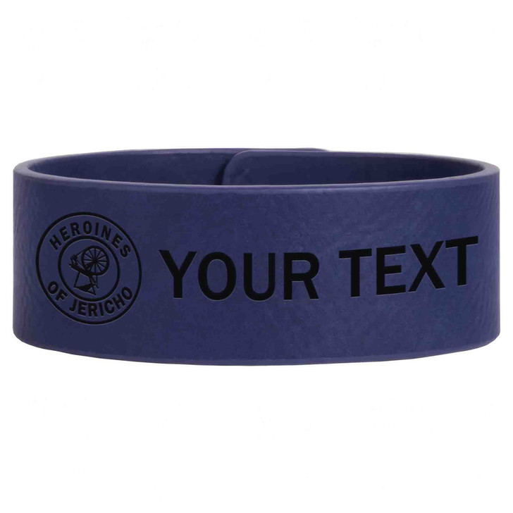 Custom Council The Cryptic Masonry Symbol Freemason Gift Engraved Leatherette Cuff Wristband