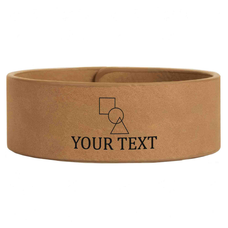 Custom Cryptic Super Excellent Master Engraved Leatherette Cuff Wristband