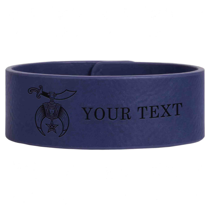 Custom Daughters Of Sphinx Bold Symbol Engraved Leatherette Cuff Wristband