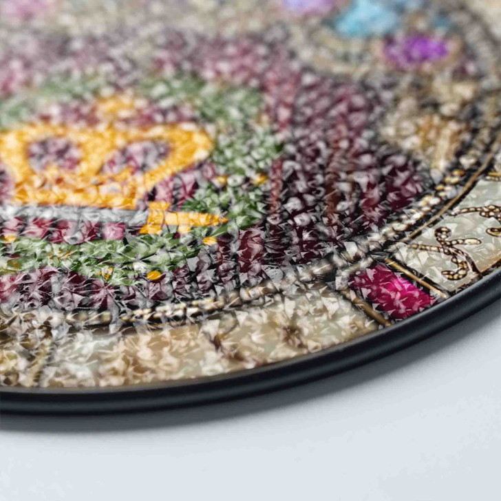 Women Freemason Order Of The Amaranth Symbol Freemason Red Stained Glass Suncatcher