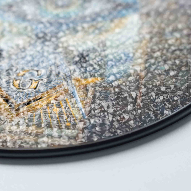 Winged Masonic Stairways To All Seeing Eye Sky Stained Glass Suncatcher