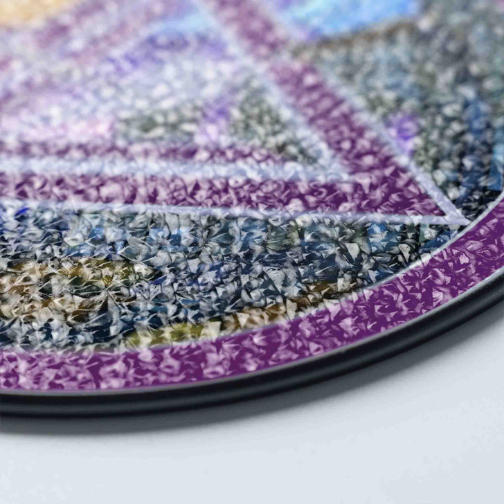 Moon Stone Arch Cryptic Council Symbol Purple Masonic Suncatcher