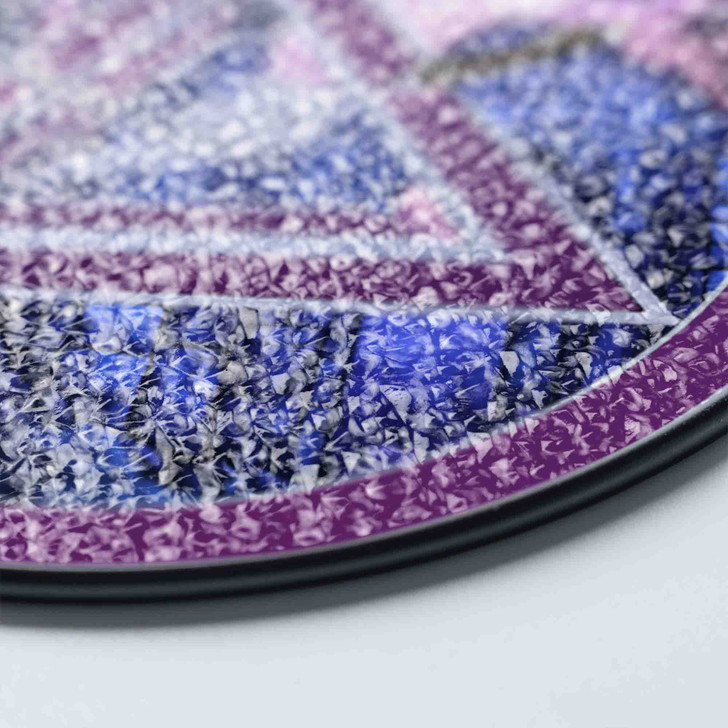 Night Stone Arch Cryptic Council Symbol Purple Glass Suncatcher