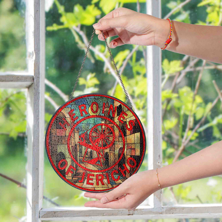 Heroines Of Jericho Symbol Ancient Jericho Street Sand Stained Glass Suncatcher
