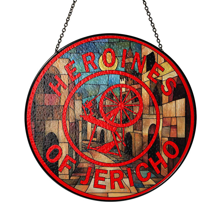 Heroines Of Jericho Symbol Ancient Jericho Street Sand Stained Glass Suncatcher
