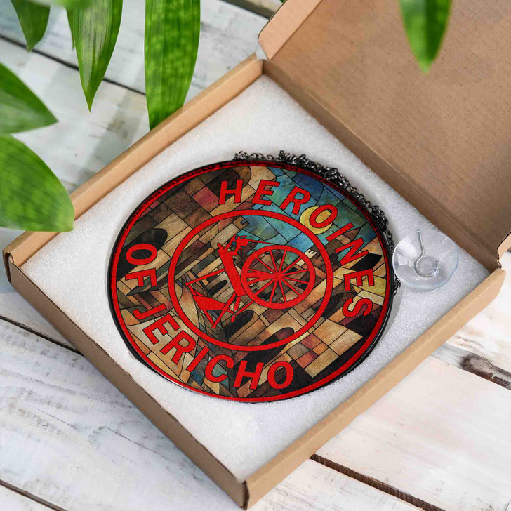 Heroines Of Jericho Symbol Ancient Jericho Street Sand Stained Glass Suncatcher