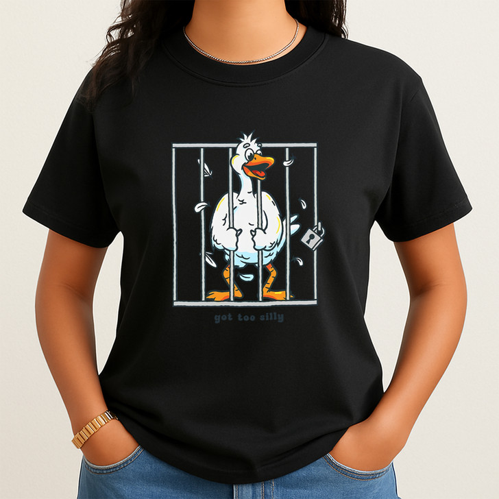 Funny Silly Goose Shirt Cute Gag Gift Adult T Shirt S-5XL