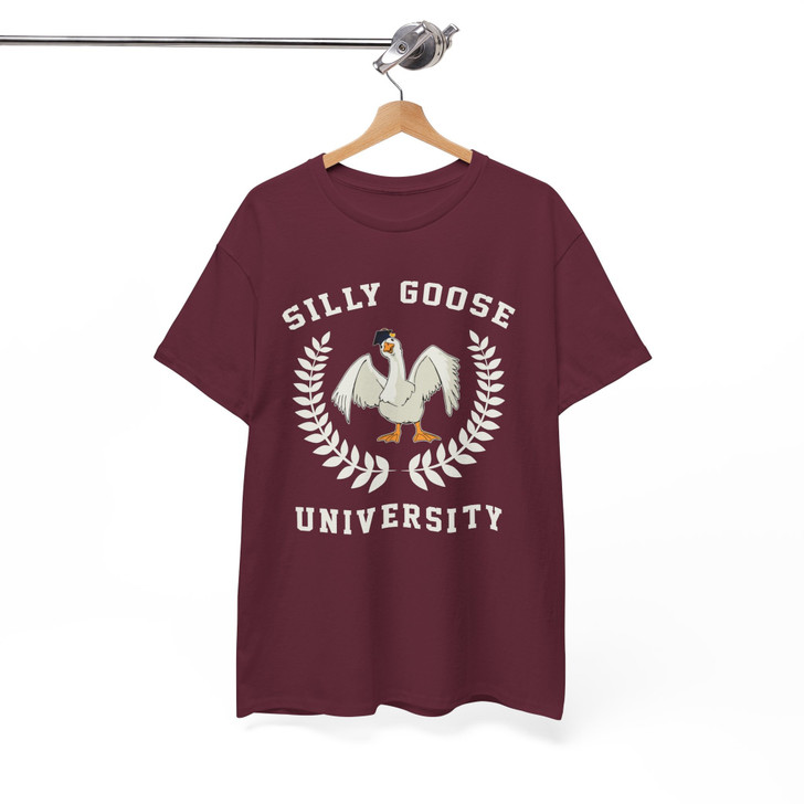 Funny Silly Goose University Shirt College Gag Gift Adult T Shirt S-5XL